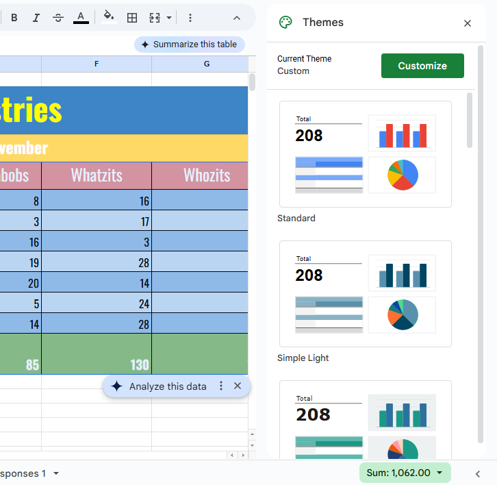 Google Sheets