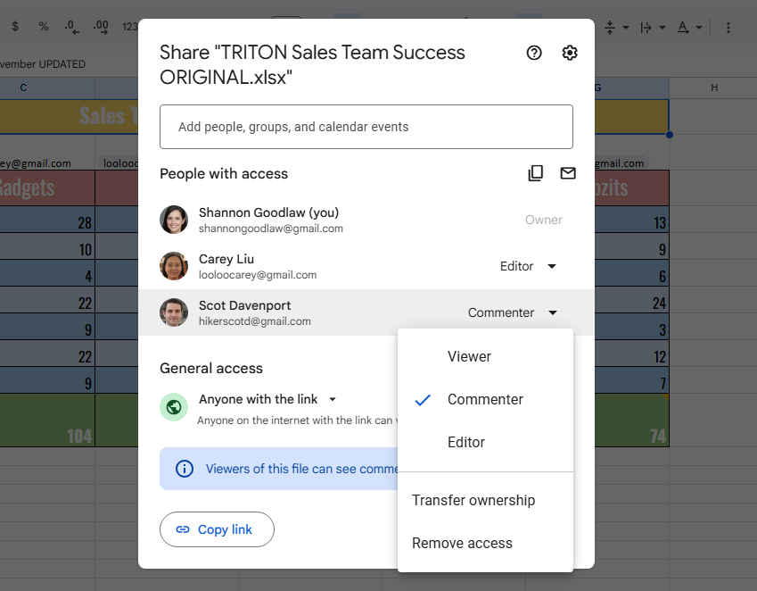 Google Sheets