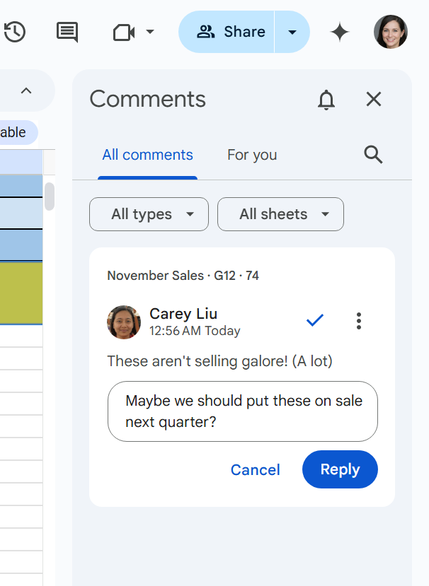 Google Sheets