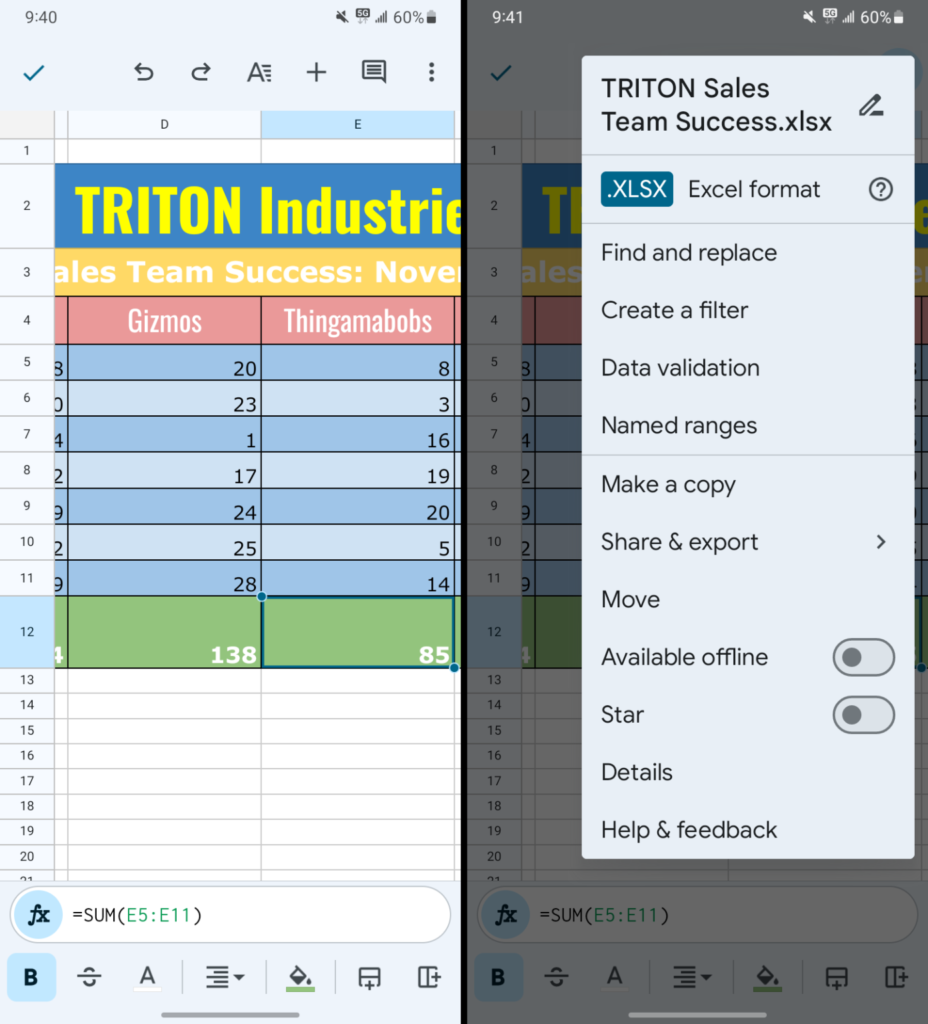 Google Sheets