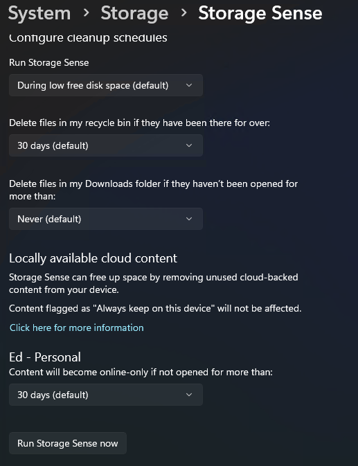 Disk Cleanup