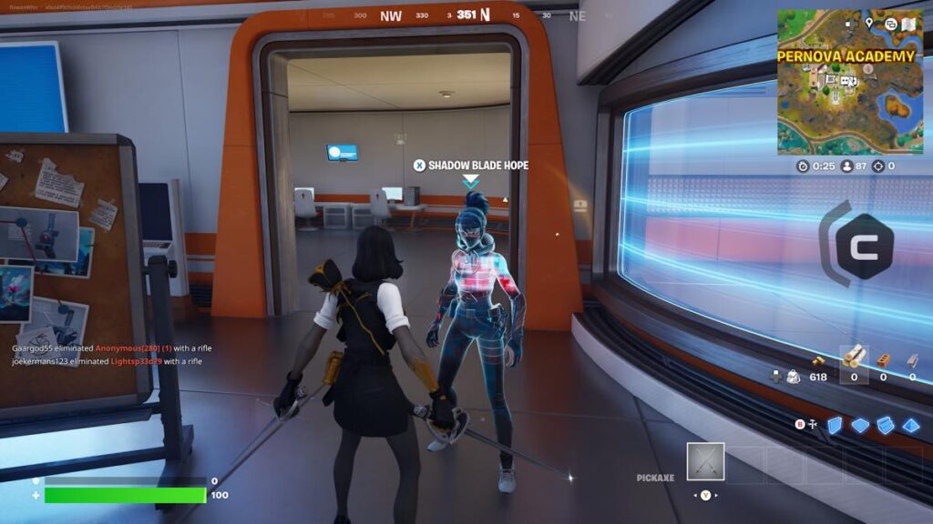 Shadow Blade Hope NPC at Supernova Academy