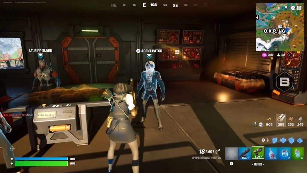 Agent Patch NPC at O.X.R. HQ (Fortnite Chapter 6 Season 4)