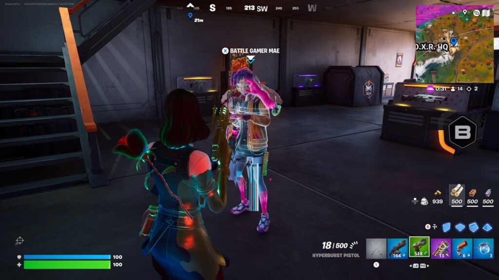 Battle Gamer Mae NPC at O.X.R. HQ