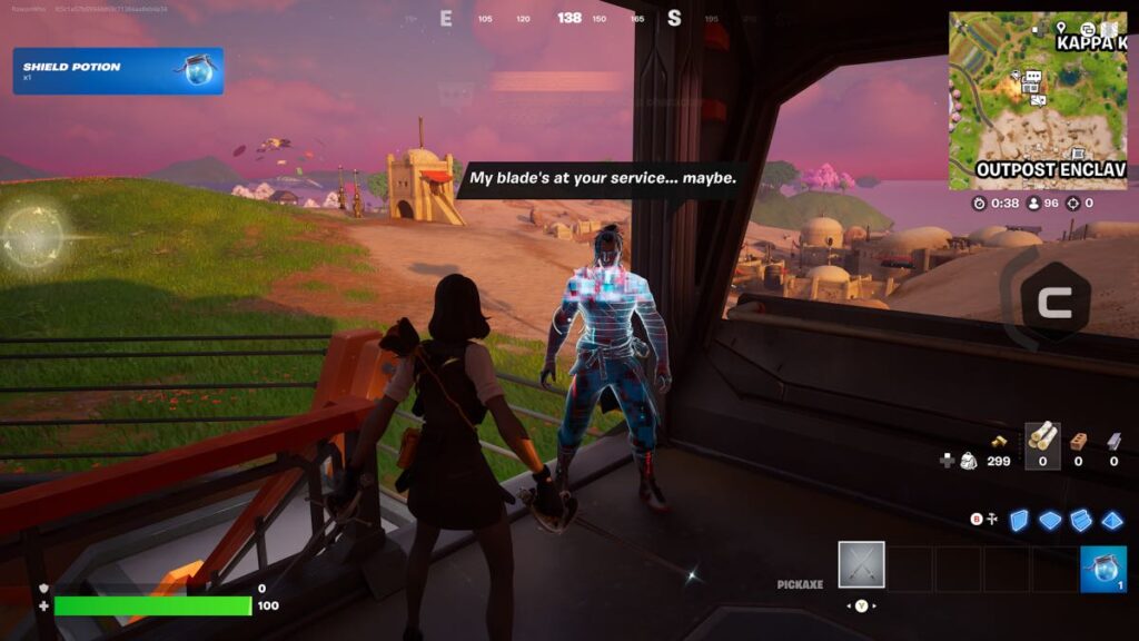 Kendo NPC near Outpost Enclave