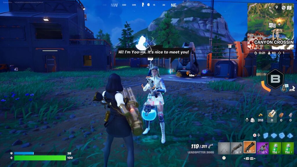 Yoo-mi NPC north of Canyon Crossing