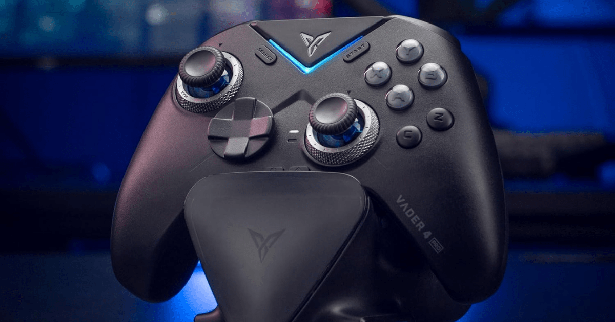 จอย Flydigi Vader 4 Pro สีดำ ดีไซน์โปรพร้อม Hall Effect Stick และปุ่มหลัง 4 ปุ่มจอย Flydigi Vader 4 Pro สีดำ ดีไซน์โปรพร้อม Hall Effect Stick และปุ่มหลัง 4 ปุ่ม