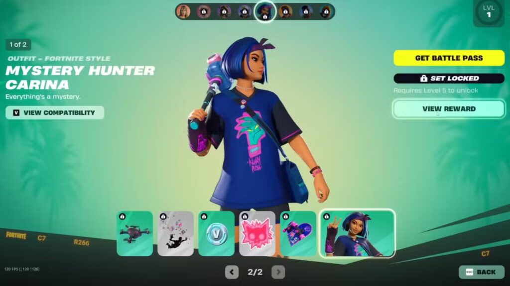 Fortnite x Mystery Hunter Carina