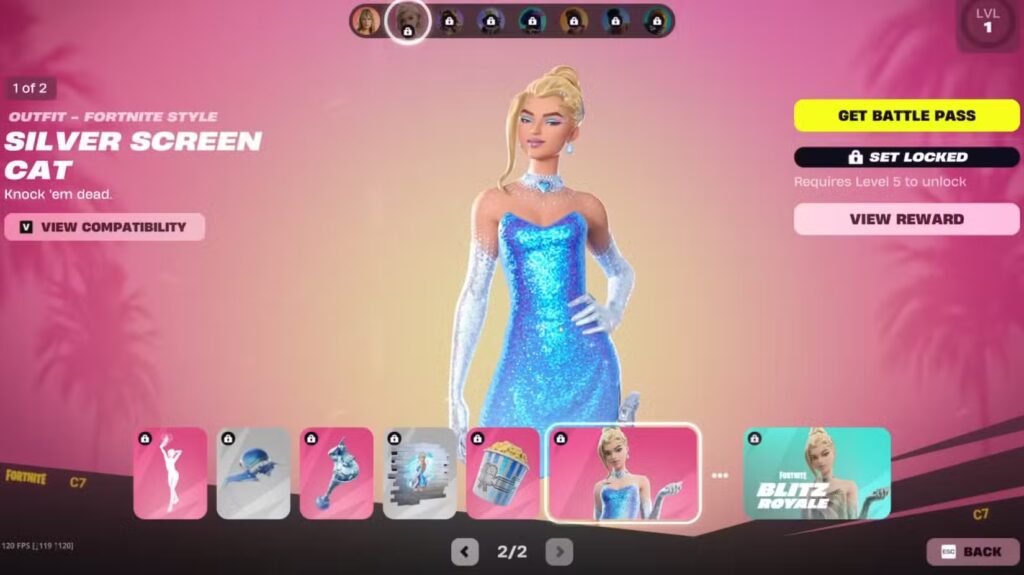 Fortnite x Silver Screen Cat