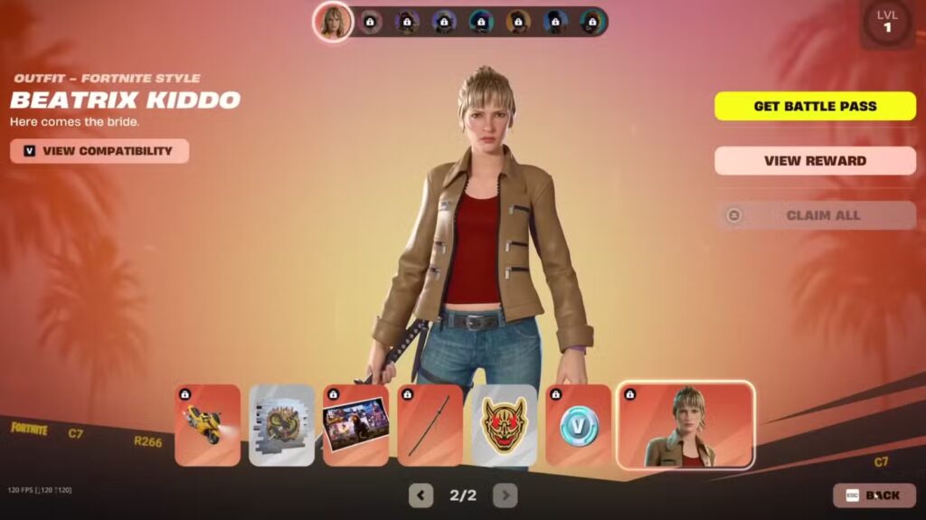 Fortnite x Beatrix Kiddo
