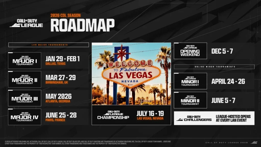CDL 2026 Schedule