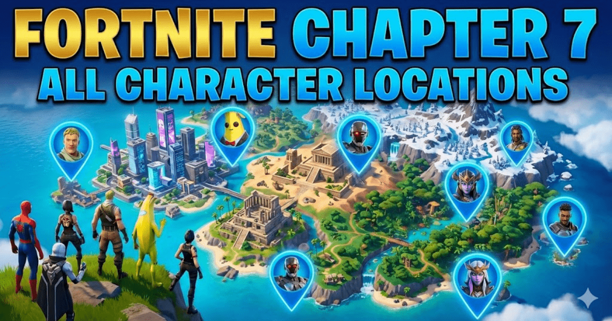 Fortnite - All Character Locations