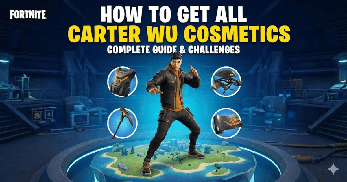 Fortnite - How to Get All Carter Wu Cosmetics