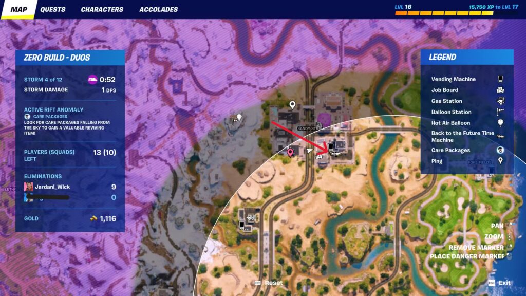 Fortnite - DeLorean Location