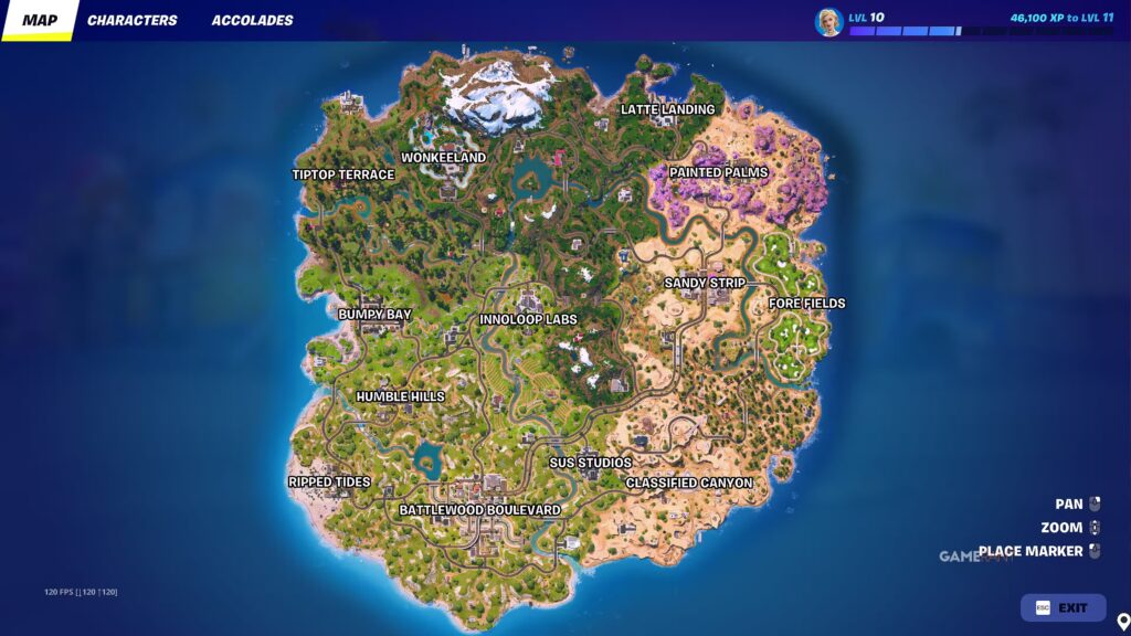 Fortnite - Map